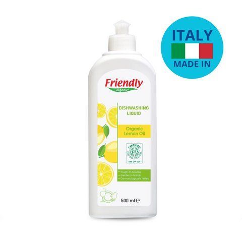 Органічний засіб для миття посуду Friendly Organic з лимонним соком 500 мл (арт. 8680088181642) &mdash; купить в Украине |  Колисочка