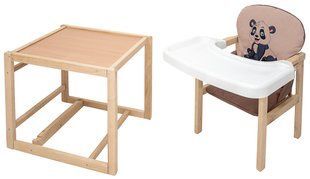 Стульчик-трансформер Babyroom Пеппи-230 eko капучино/шоколад (панда) (арт. 680995) &mdash; купити в Україні |  Колисочка
