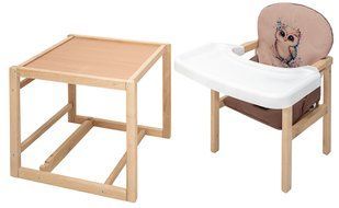 Стульчик-трансформер Babyroom Пеппи-230 eko капучино/шоколад (сова) (арт. 680996) &mdash; купити в Україні |  Колисочка