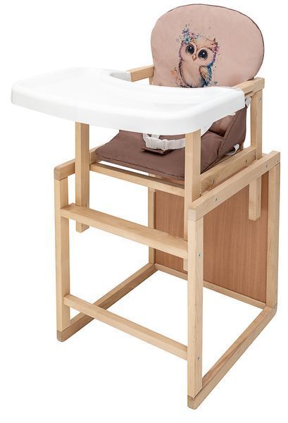 Стульчик-трансформер Babyroom Пеппи-230 eko капучино/шоколад (сова) (арт. 680996) &mdash; купити в Україні |  Колисочка