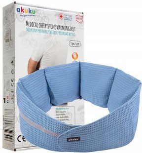 Лечебный нагревательный пояс с вишневыми косточками Akuku A0637 (арт. 61681453) &mdash; купить в Украине |  Колисочка