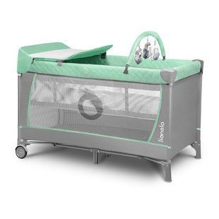 Кроватка-манеж Lionelo FLOWER TURQUOISE (арт. 25001964) &mdash; купити в Україні |  Колисочка