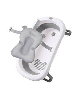 Набір Ванна дитяча складана Babyhood Комфорт сіра та гіркою Сірою Babyhood BH-326G Gr (арт. BH-326G+Gr) &mdash; купить в Украине |  Колисочка