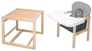 Стульчик-трансформер Babyroom Пеппи-230 eko серый/графит (ежик, сердца) (арт. 680998) &mdash; купити в Україні |  Колисочка