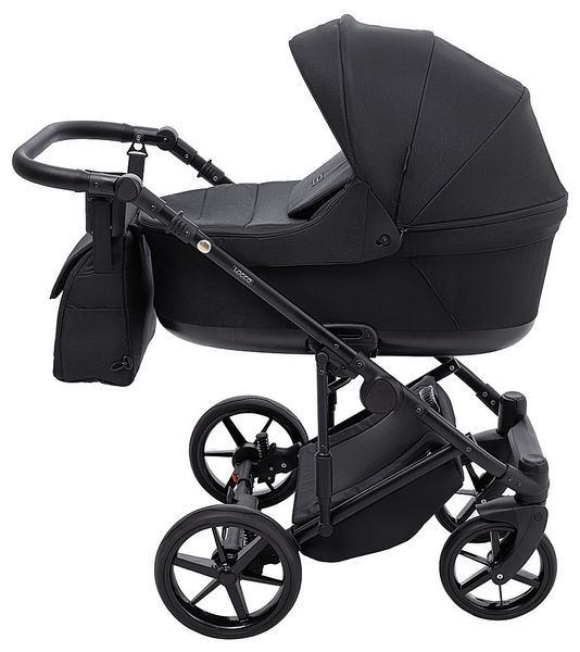 Коляска 2 в 1 Adamex Locco Lux TK-53 чорний (арт. 681025) &mdash; купити в Україні | KolysochkaBaby