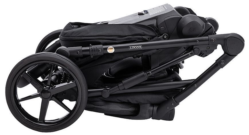 Коляска 2 в 1 Adamex Locco Lux TK-53 чорний (арт. 681025) &mdash; купити в Україні | KolysochkaBaby