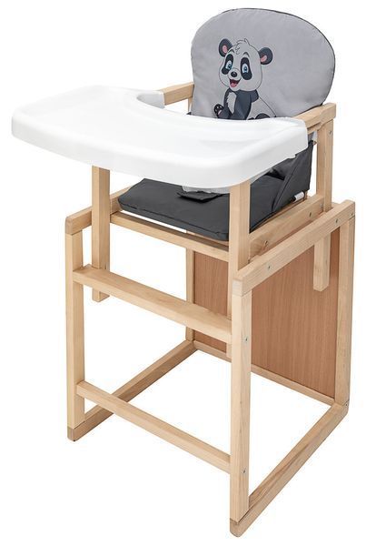 Стульчик-трансформер Babyroom Пеппи-230 eko серый/графит (панда) (арт. 681000) &mdash; купити в Україні |  Колисочка