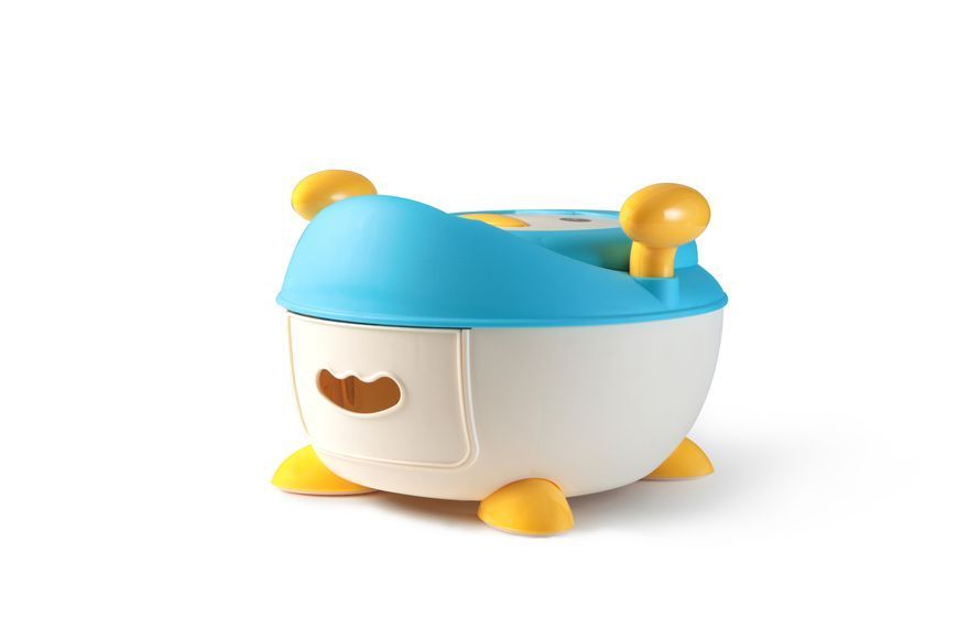 Дитячий горщик Лисиця з поліуретановим кільцем блакитний Babyhood BH-113FB (арт. BH-113FB) &mdash; купити в Україні | KolysochkaBaby