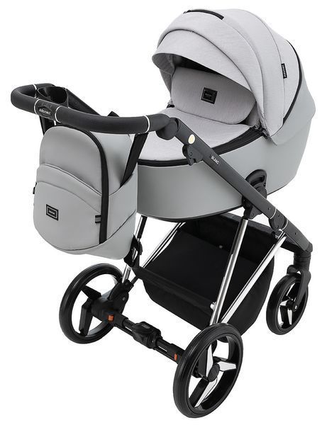 Коляска 2 в 1 Adamex Blanc Special Edidion PS-723/K светло-серый (арт. 680865) &mdash; купить в Украине | KolysochkaBaby