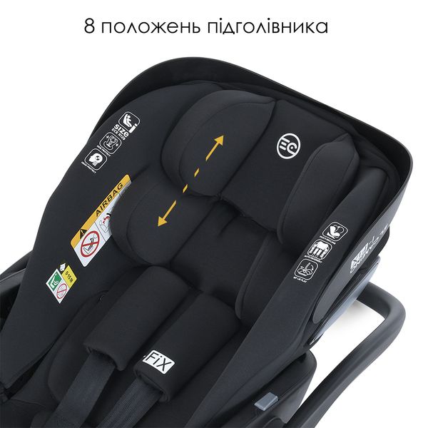 Автокрісло-люлька дитяче  ME 1110 i-FIX ME 1110 Jet Black  ME 1110 Jet Black фото