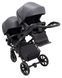 Коляска 2 в 1 для двойни Bair Kiwi DUO Soft BKD-219-1 графит (арт. 681857) &mdash; фото 9 купити в Україні |  Колисочка