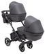 Коляска 2 в 1 для двойни Bair Kiwi DUO Soft BKD-219-1 графит (арт. 681857) &mdash; фото 4 купити в Україні |  Колисочка