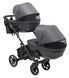 Коляска 2 в 1 для двойни Bair Kiwi DUO Soft BKD-219-1 графит (арт. 681857) &mdash; фото 5 купити в Україні |  Колисочка