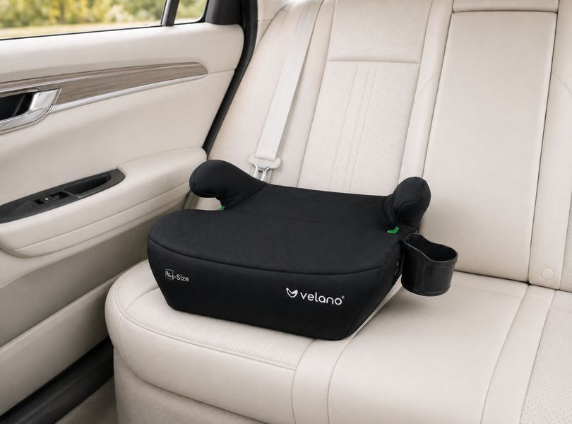Бустер VELANO Primo i-Size 125&ndash;150 см, ISOFIX + підстаканник, black (арт. 48142) &mdash; купить в Украине |  Колисочка