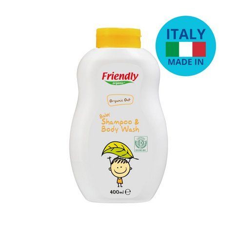 Органічний дитячий шампунь-гель Friendly Organic з екстрактом вівса 400 мл (арт. 8680088181758) &mdash; купить в Украине |  Колисочка