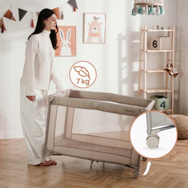 Манеж Lionelo AMELIE BEIGE SAND (арт. 121150746) &mdash; купить в Украине | KolysochkaBaby