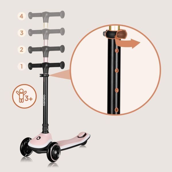 Детский самокат Lionelo MEY PINK ROSE (арт. 107293893) &mdash; купить в Украине |  Колисочка