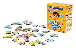 Пазл магнітний Puz-22932 "Машинки", дерев'яний PuzzleOk (арт. Дер2955) &mdash; купить в Украине |  Колисочка