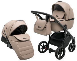 Коляска 2 в 1 Adamex Nola Eco SA-9 темный капучино (арт. 681525) &mdash; купити в Україні |  Колисочка