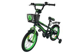 Велосипед дитячий 2-х коліс.16'' 241605 Like2bike Dark Rider, чорно-зелений, рама сталь, з дзвінком (арт. Вел4160) &mdash; купить в Украине |  Колисочка
