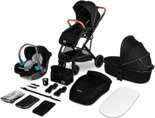 Универсальная коляска 3 в 1 Lionelo RIYA BLACK ONYX (арт. 78578400) &mdash; купити в Україні |  Колисочка