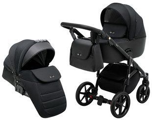Коляска 2 в 1 Adamex Nola PS-1 чорний (арт. 681126) &mdash; купити в Україні | KolysochkaBaby