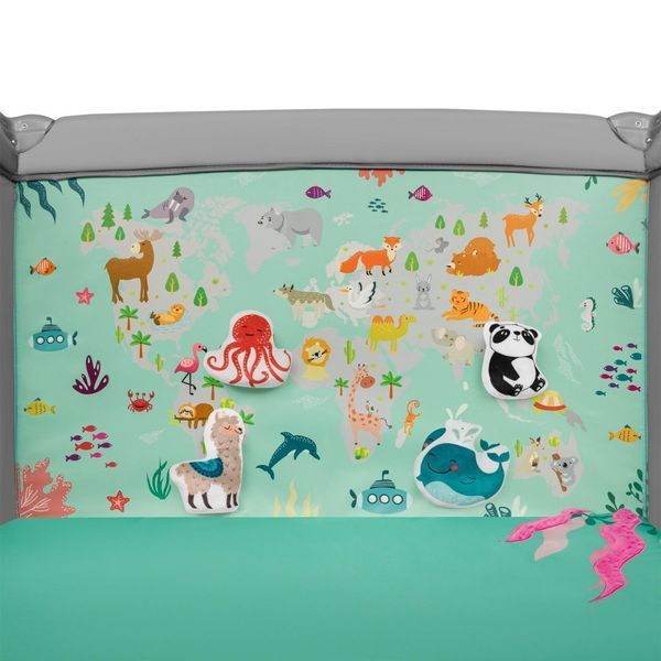 Манеж Lionelo MILLE GREY GREEN (арт. 73809996) &mdash; купить в Украине | KolysochkaBaby