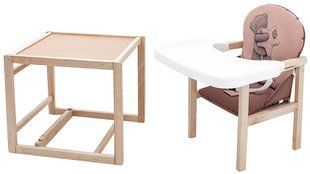 Стульчик-трансформер Babyroom Винни-230 eko капучино / шоколад (мишка и звезда) (арт. 626050) &mdash; купить в Украине |  Колисочка