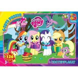 Пазлы из серии "My little Pony" 126 эл. MLP012 ТМ "G-Toys" (арт. 155314) &mdash; купити в Україні |  Колисочка