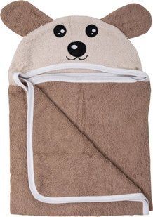 Рушник дитячий з капюшоном і вушками Bubaba by FreeON PUPPY Brown 110х75 см (арт. 45494) &mdash; купить в Украине |  Колисочка