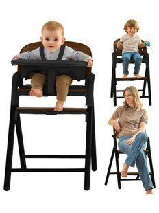 Стілець для годування Lionelo CELIA BLACK WOOD (арт. 112088154) &mdash; купить в Украине | KolysochkaBaby