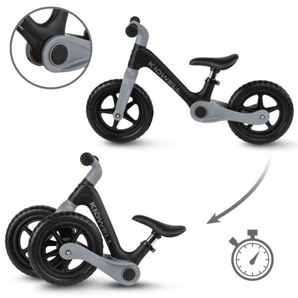 Велобіг Kidwell Flex black (арт. KIDFBL) &mdash; купить в Украине |  Колисочка