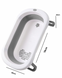 Ванночка складана Комфорт сірого кольору Babyhood BH-326G (арт. BH-326G) &mdash; фото 3 купить в Украине |  Колисочка
