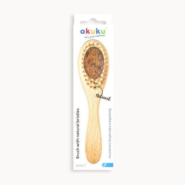 Расческа с натуральным ворсом Akuku A0669 (арт. 92705048) &mdash; купить в Украине |  Колисочка