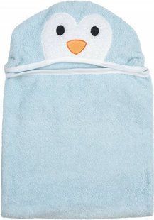 Рушник дитячий з капюшоном і вушками Bubaba by FreeON PENGUIN Light Blue 110х75 см (арт. 66832) &mdash; купить в Украине |  Колисочка