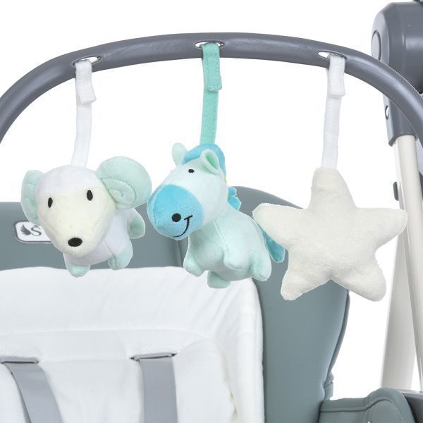 Стульчик-качели ME 1087-G SWAN Pale Green (арт. 296197) &mdash; купить в Украине |  Колисочка