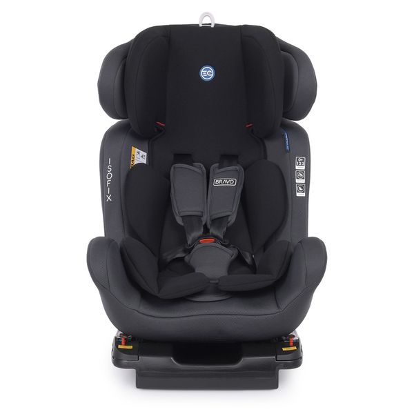 Автокрісло ME 1041 BRAVO ISOFIX Royal Black дитяче, група 0+/1-2-3, isofix, чорний ME 1041 Royal Black фото