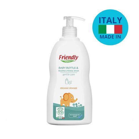 Органічний миючий засіб для дитячого посуду, пляшок, сосок Friendly Organic з ароматом апельсина, 500 мл (арт. 8680088182168) &mdash; купить в Украине |  Колисочка