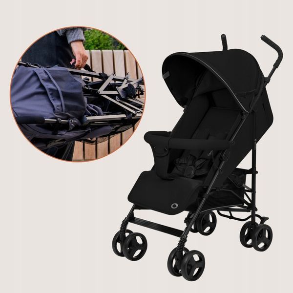 Прогулочная коляска Lionelo ELIA BLACK ONYX (арт. 130780479) &mdash; купить в Украине | KolysochkaBaby