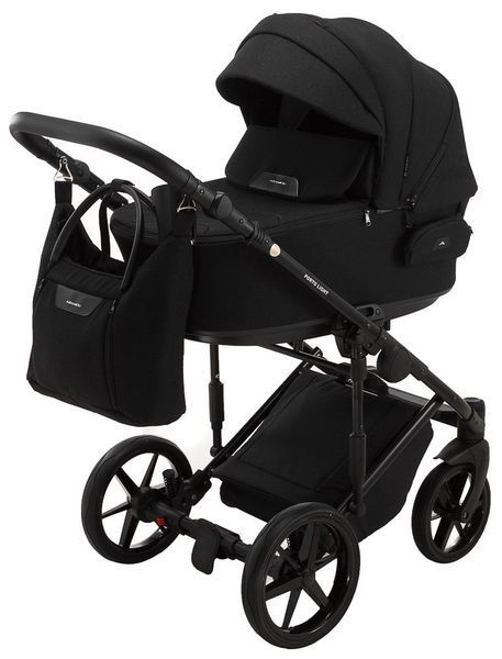 Коляска 2 в 1 Adamex Porto Light Tip TK-53 черный (арт. 680960) &mdash; купить в Украине |  Колисочка