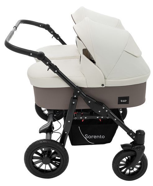 Коляска 2 в 1 для двойни Bair Sorento DUO BS-03 слоновая кость / капучино (арт. 680815) &mdash; купити в Україні |  Колисочка