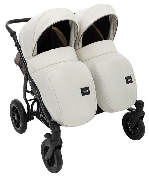 Коляска 2 в 1 для двойни Bair Sorento DUO BS-03 слоновая кость / капучино (арт. 680815) &mdash; купити в Україні |  Колисочка