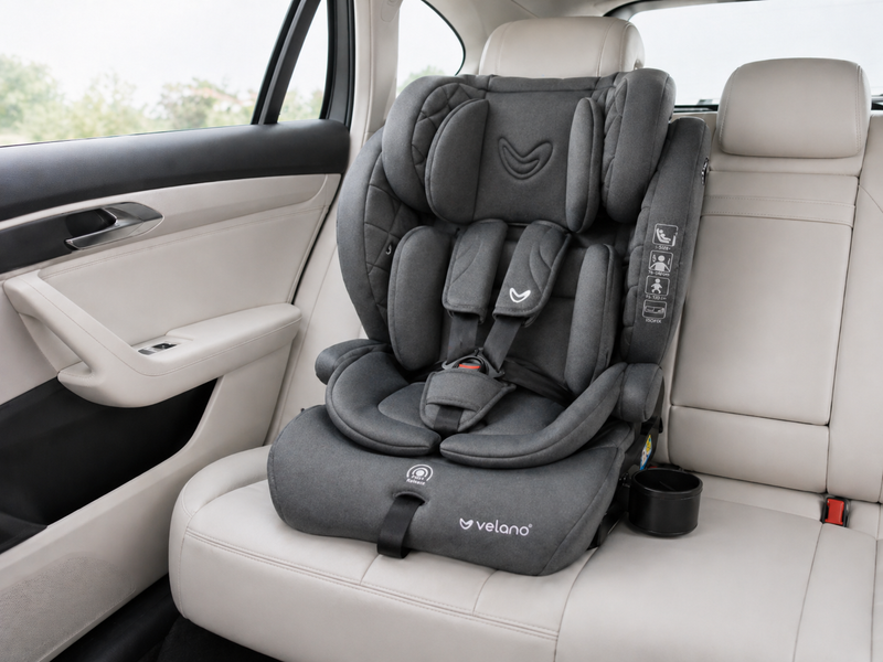 Автокрісло VELANO Flexo i-Size 76&ndash;150 см, ISOFIX + Top Tether/ремінь, grey (арт. 48414) &mdash; купити в Україні |  Колисочка