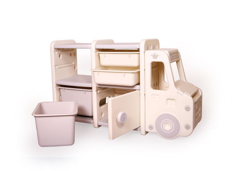 Стелаж для дитячих іграшок Машинка на 2 секції Babyhood BP-104A (арт. BP-104A) &mdash; купити в Україні | KolysochkaBaby