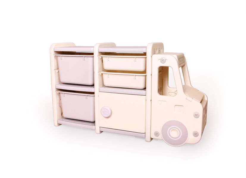 Стелаж для дитячих іграшок Машинка на 2 секції Babyhood BP-104A (арт. BP-104A) &mdash; купити в Україні | KolysochkaBaby