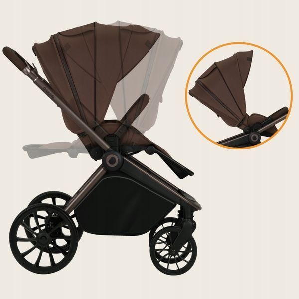 Універсальна коляска 2 в 1 Lionelo MIKA PLUS 2IN1 MOCHA MOUSSE (арт. 115234099) &mdash; купити в Україні | KolysochkaBaby