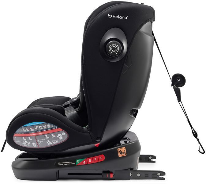 Автокрісло VELANO Aura 360&deg; i-Size 40&ndash;150 см, ISOFIX, black (арт. 48415) &mdash; купить в Украине |  Колисочка