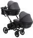 Коляска 2 в 1 для двойни Bair Kiwi DUO ECO BKD-15 черный (арт. 681044) &mdash; фото 4 купити в Україні |  Колисочка