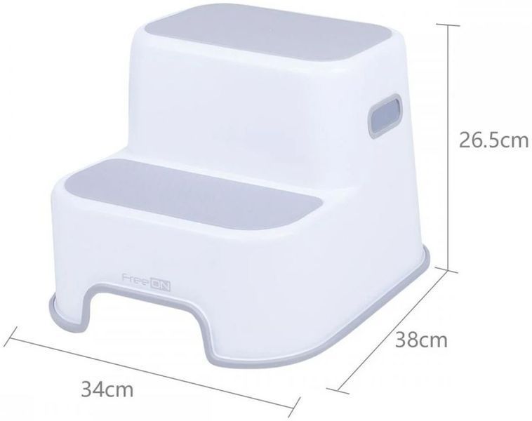 Сходинки для дитини у ванну на 2 сходинки FreeON, white - grey (арт. 42332) &mdash; купити в Україні |  Колисочка