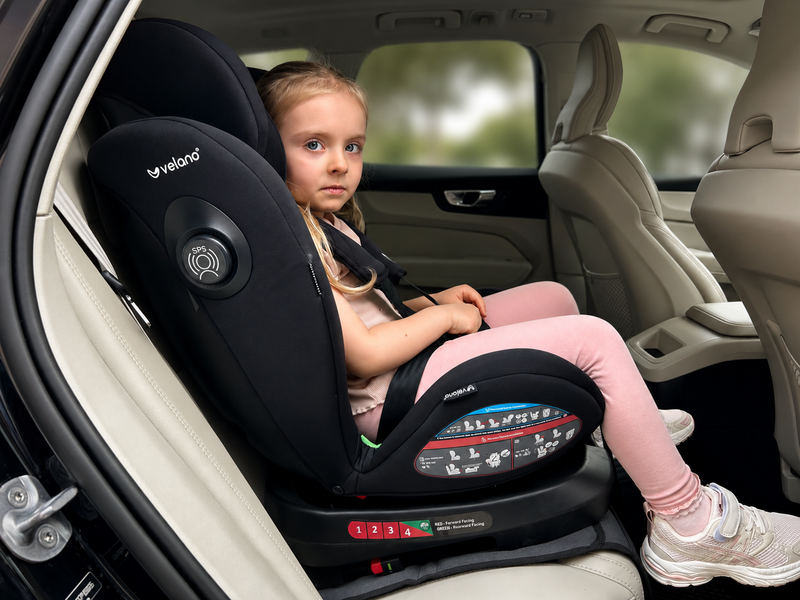 Автокрісло VELANO Aura 360&deg; i-Size 40&ndash;150 см, ISOFIX, black (арт. 48415) &mdash; купить в Украине |  Колисочка